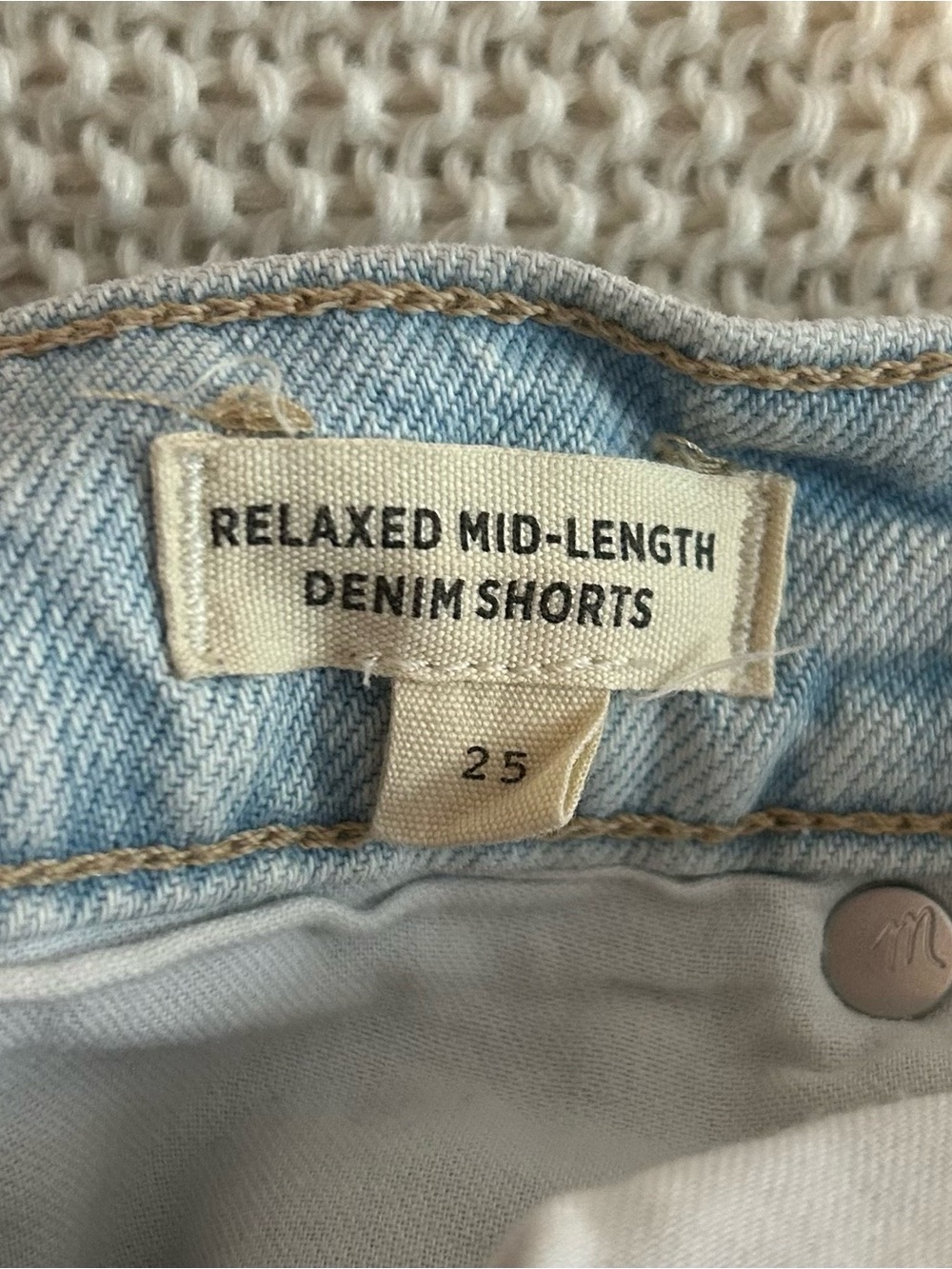 Madewell | Relaxed Mid Length Denim Shorts - Picture 5 of 5